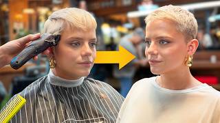 She didn't tell me her plan: A super short pixie haircut!