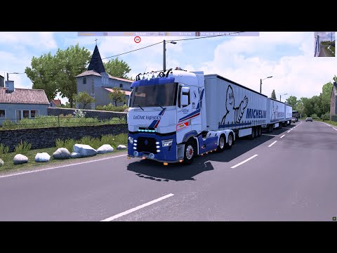 ETS2 1.46 MAP COMBO | Renault T Range DTi-13 Sound | Clermont-Ferrand (F) - Geneva (CH) | 2K 1440p