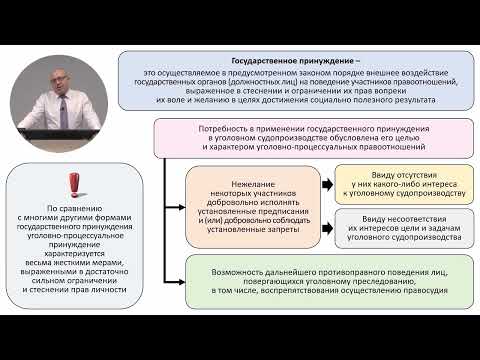 Записана обновленная леĸция 'Меры уголовно-процессуального принуждения. 1 часть'