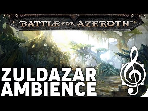 The Jungles of Zuldazar - 1 Hour ASMR & Ambience (Day/Night/Rain/Clear)