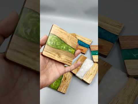 Resin And Wood Coasters