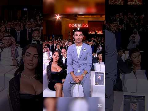 Por qué Ronaldo se puso celoso durante el baile de Georgina en el escenario #ronaldo #futbol #shorts