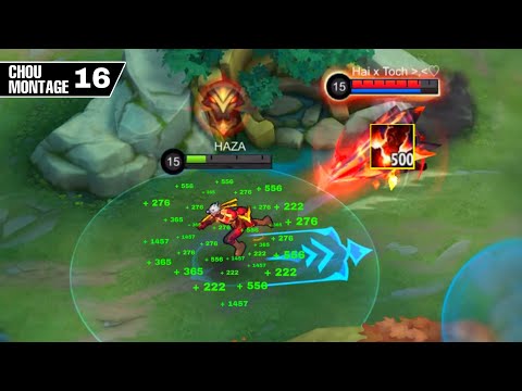 HAZA CHOU MONTAGE FREESTYLE 16 Outplay / Highlights / immune / Damage / Mobile Legends