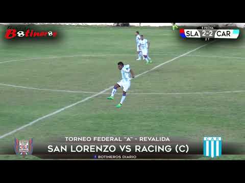 FEDERAL "A", San Lorenzo de Alem 3 vs 3 Racing de Cordóba.