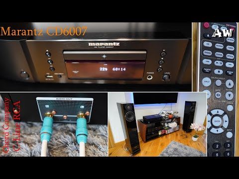 Marantz CD6007 CD Player unboxing and first impression , Chord Company C-Line RCA Interconnect