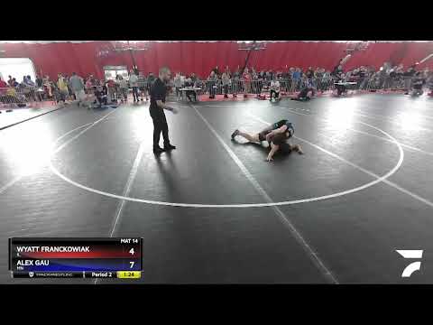 110 Lbs Cons. Round 2 - Wyatt Franckowiak, IL Vs Alex Gau, MN 97cb