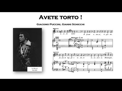 G. Puccini, Gianni Schicchi - "Avete torto !", Yuri Marusin