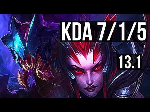 REK'SAI vs ELISE (JNG) | 7/1/5, 2.1M mastery, Godlike, 300+ games | EUW Diamond | 13.1