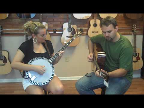 Chloe and Josh Richads play Sullivan Banjo prototype