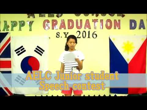 Study English in the Philippines  / AELC Junior Speech Contest!!