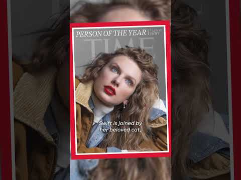 Taylor Swift is 2023's Time Person of the Year, shares cover with cat Shorts