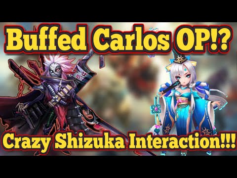 Buffed Carlos OP!? Crazy Shizuka Interaction!!! - Summoners War