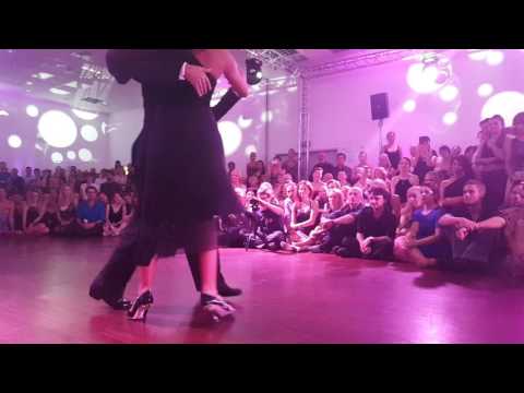  Sebastian Achaval  and  Roxana Suarez  are  dancing  to  "  Mandria  "  by  Juan D'Arienzo  at  Łódź Tango Salon Festival  in  2016