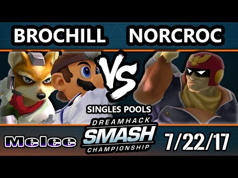 DHATL 17 Melee - Brochill (Dr. Mario, Fox) Vs. Norcroc (Captain Falcon) SSBM Singles Pools - SSBM