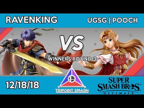 Tripoint Smash 39 - Winners Round 3 - UGSG | Pooch (Zelda) Vs. Ravenking (Ike)