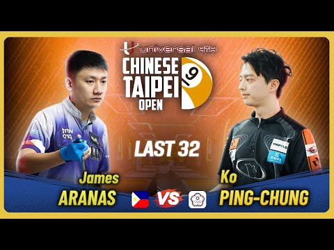 [Hightlight] 𝗝𝗔𝗠𝗘𝗦 𝗔𝗥𝗔𝗡𝗔𝗦🆚 𝗞𝗢 𝗣𝗜𝗡𝗚 𝗖𝗛𝗨𝗡𝗚 | 2026 CHINESE TAIPEI OPEN  | Last 32