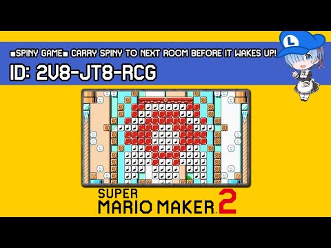 □Spiny Game■ Carry Spiny to Next Room before it Wakes Up! - SMM2 AMAZING Level Showcase!