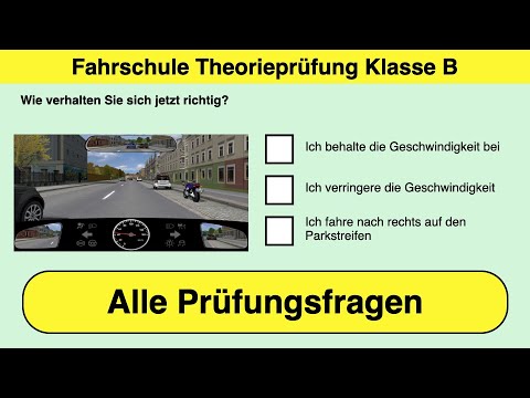 🚘 Führerschein Theorieprüfung: Alle Fragen & Antworten!🚦