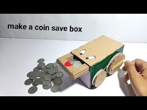 Make An Amezing Personal Coin Saving Bank with cardboard