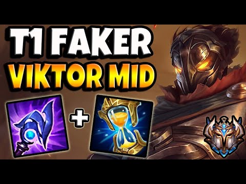 T1 Faker VIKTOR vs LEBLANC [ MID ] Patch 11.11 Ranked Korea ✅