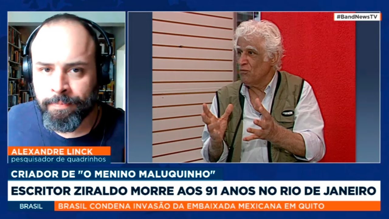 A importância de Ziraldo (minha fala para a Band News TV)