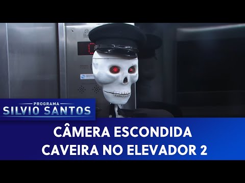 Caveira no Elevador 2 - Skeleton in a Elevator Prank 2 | Câmeras Escondidas (05/11/21)