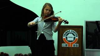 Grace playing Minuet in G by Bach and "I See The Light" from Tangled