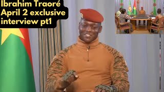 Ibrahim Traoré answering questions on Education Infrastructure Agriculture Reform Sahel future pt1