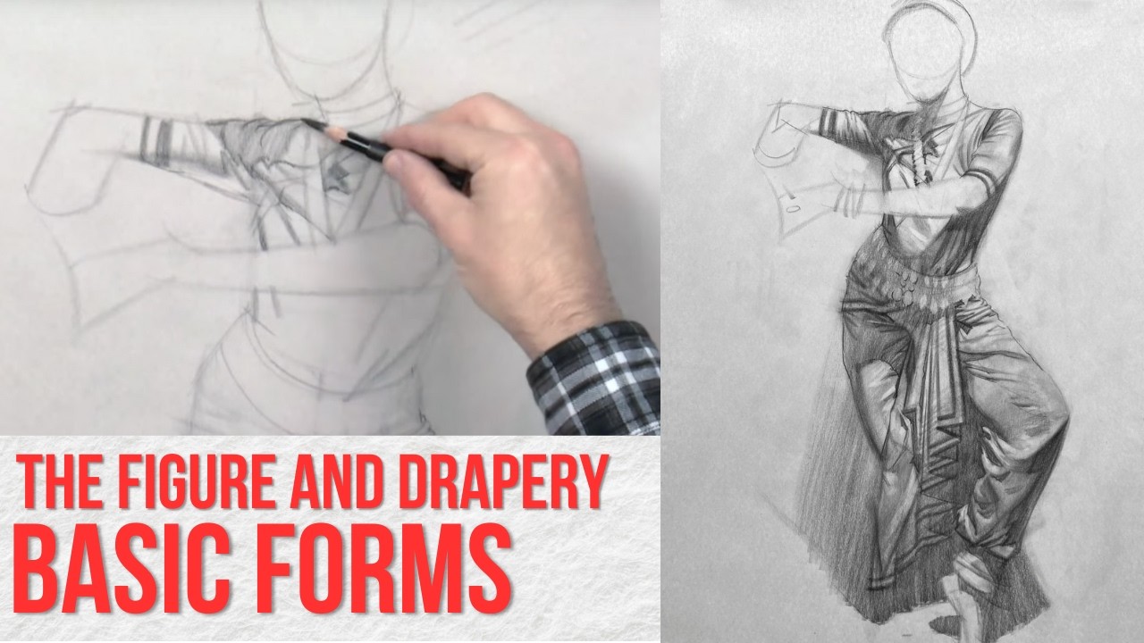 How to Draw Clothing Folds in Charcoal