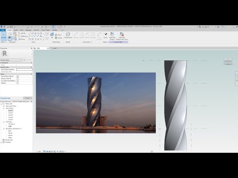 Creating Twisted Building in Revit (United Tower - Bahrain) - Part 1