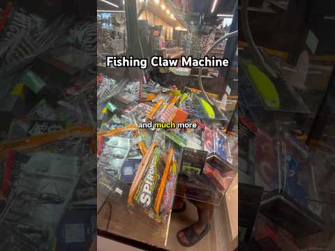 A claw machine FULL of fishing gear👀