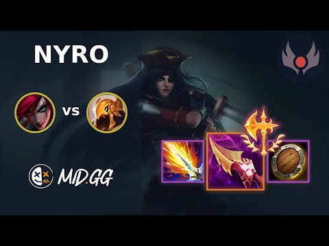 MID.GG: [ Nyro ] Katarina MID vs Azir | EUW GRANDMASTER | LOL Season 2024