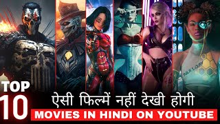 Top 10 Hollywood Action Horror Movies on YouTube in Hindi | Best Hollywood Movies on Youtube 💥