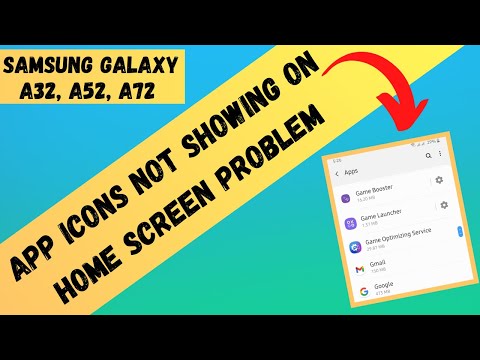 Apps installed But not Showing on Home Screen in Samsung A32, A52, A72 | 2021 Working Solution
