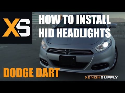 Dodge Dart HID - How to Install HID Xenon (/w wiring harness) 2013+