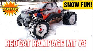 REDCAT RAMPAGE MT V3 RC MONSTER TRUCK SNOW RIP