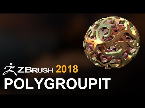 ZBrush 2018 Polygroupit