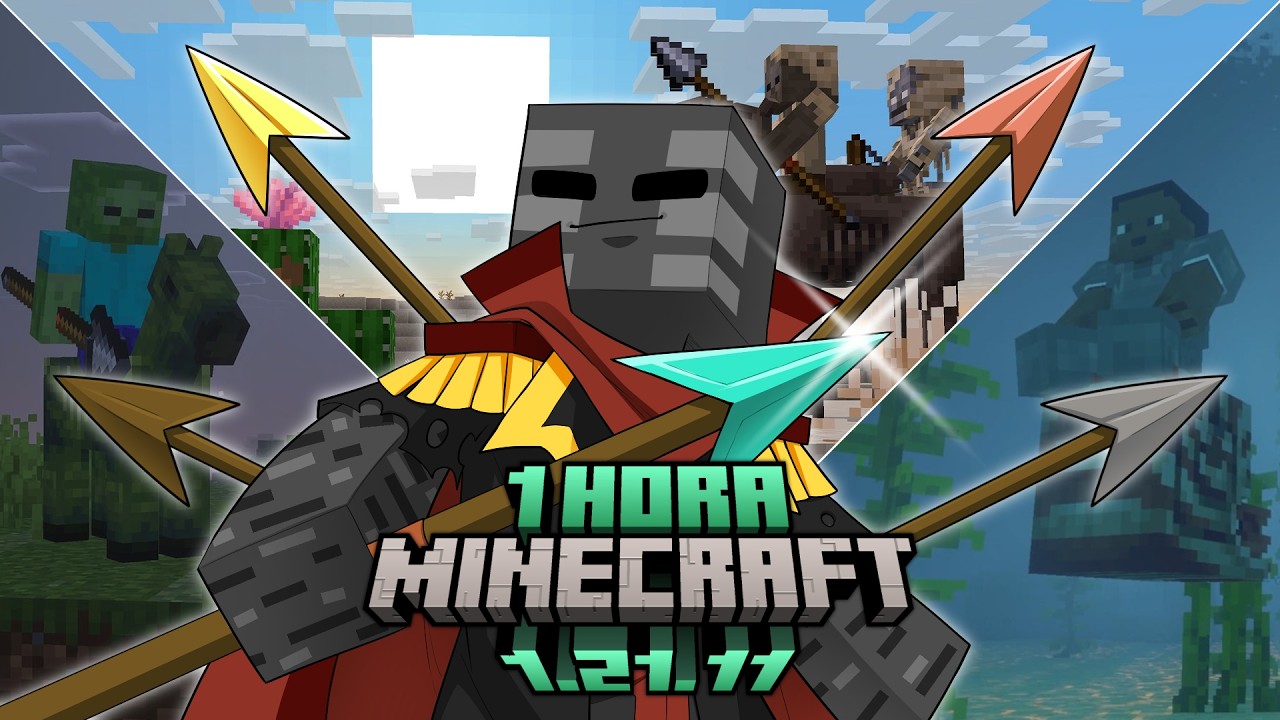 1 hora de gameplay en Minecraft 1.21.11 Mounts of Mayhem