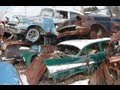 Huge Classic Car Junkyard Wrecked Vint