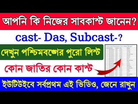How to know my caste & subcast। castcertificate। cast subcaste list। basaktutorial
