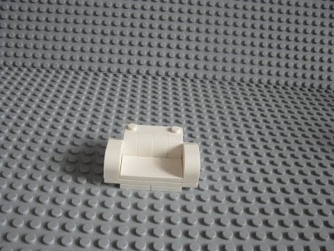Как собрать белый диван для минифигурок лего