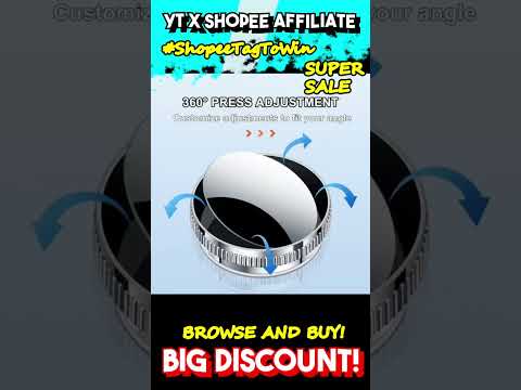 2pcs Car 360 Adjustable Blind Spot Mirror Auto Round| #shopeetagtowin #ShopeeTagToWin