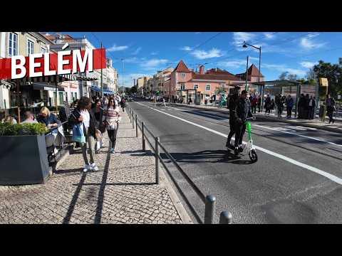 Afternoon Street Walk ⛲ West Lisbon's Monumental Riverside 🇵🇹 Belém