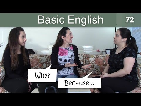 Lesson 72 👩‍🏫 Basic English with Jennifer ❓ Why? Because ('cos, 'cause)