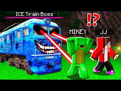 Ultimate ICE Train Zombie BOSS Battle - Minecraft Maizen
