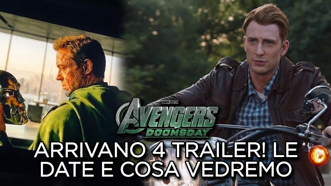 AVENGERS DOOMSDAY: ARRIVANO 4 TRAILER DIVERSI! ECCO LE DATE E COSA DOVREMO VEDERE!