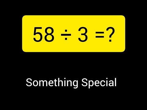 58 Divided by 3 ||58 ÷ 3 ||How do you divide 58 by 3 step by step?||Long Division