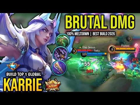 KARRIE BEST BUILD 2026 | BUILD TOP 1 GLOBAL KARRIE GAMEPLAY| MOBILE LEGENDS✓