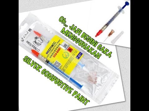 cara menggunakan silver conductive paint