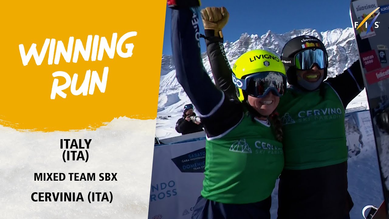 Italy pips France for SBX Team win at Cervinia | FIS Snowboard World Cup 23-24